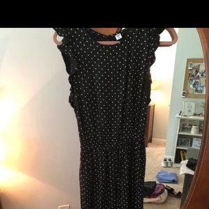 Black and White Polka Dot Jumpsuit